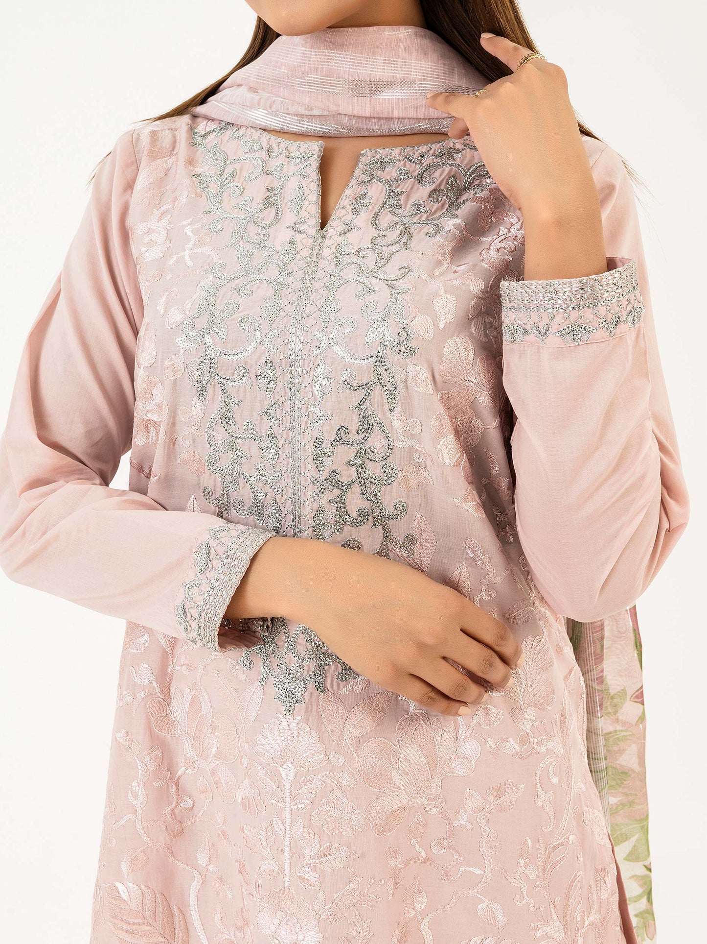 3 Piece Lawn Suit-Embroidered (Pret)