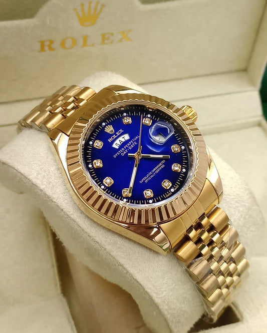 USAMA MART Dial RLX Day & Date – Stainless Steel – Gold N2